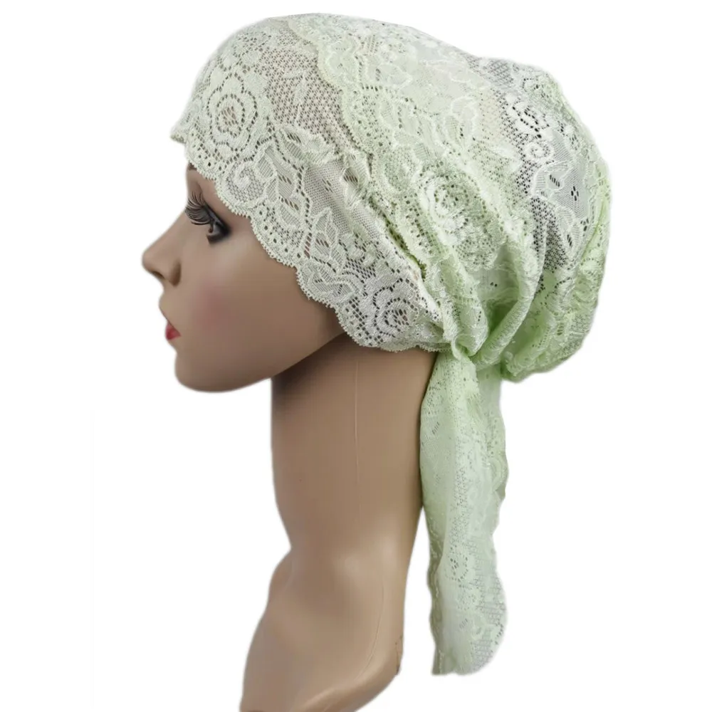 Lace Underscarf Muslim Hijab Inner Cap Women Ninja Hat  display picture 1