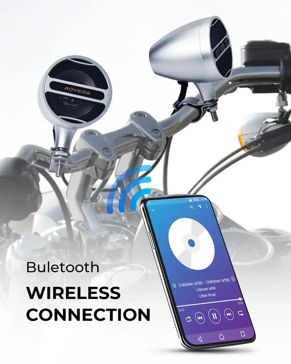 Altoparlante Bluetooth Impermeabile Per Bici - Stereo 12V Con Radio FM E Telecomando - Foto 13