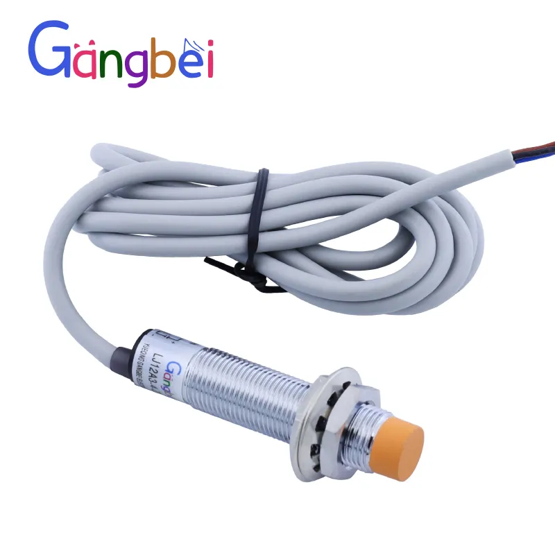 Heschen M12 Inductive Proximity Sensor Shield Type LJ12A3-2-Z/BY 2mm 10-30V DC 200mA PNP Normally Open (NO) 3 Wires