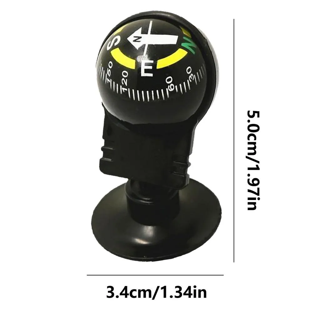 Compass Eccessorie Dashboard Compass Ball Adjustable Car Compass For Hiking & Driving ...