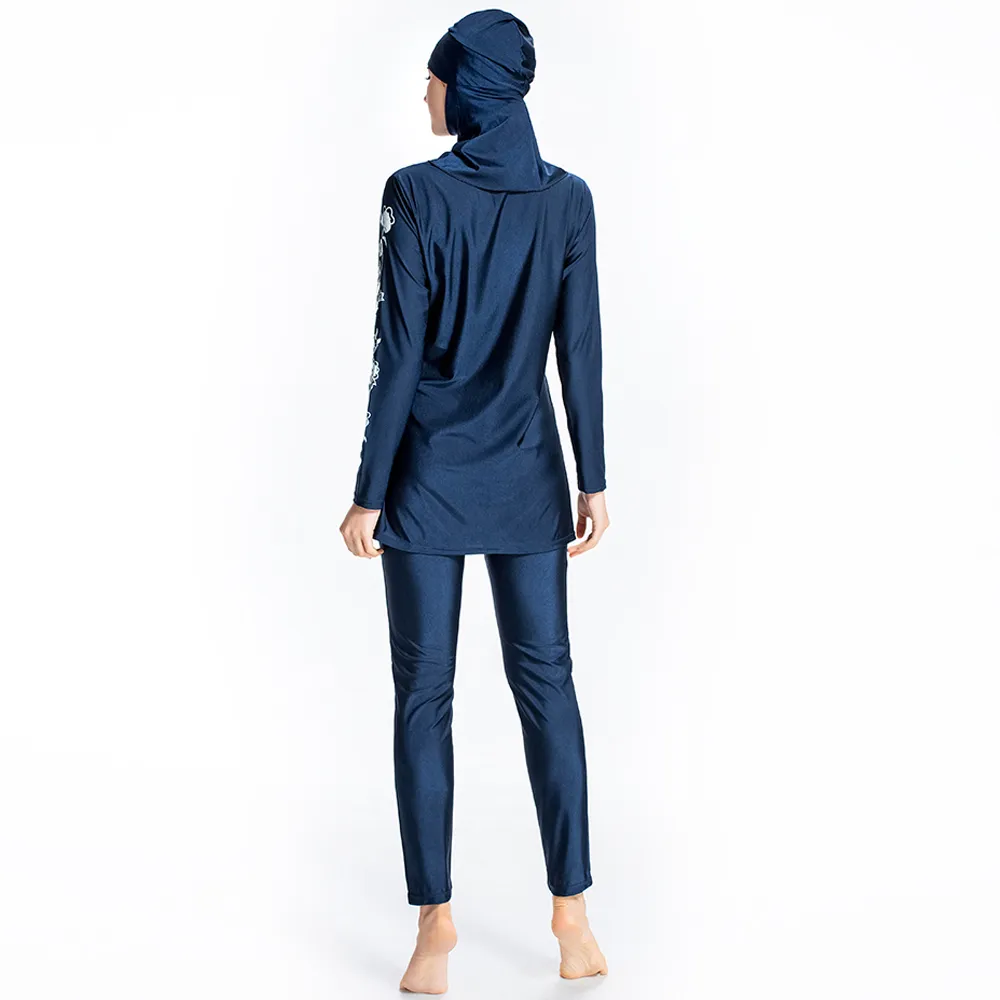 YONGSEN Women's Full Cover Muslim Swimwear (Burqini) – UPF 40-50+, Plus Sizes Available, Gray & More Colors - View #6