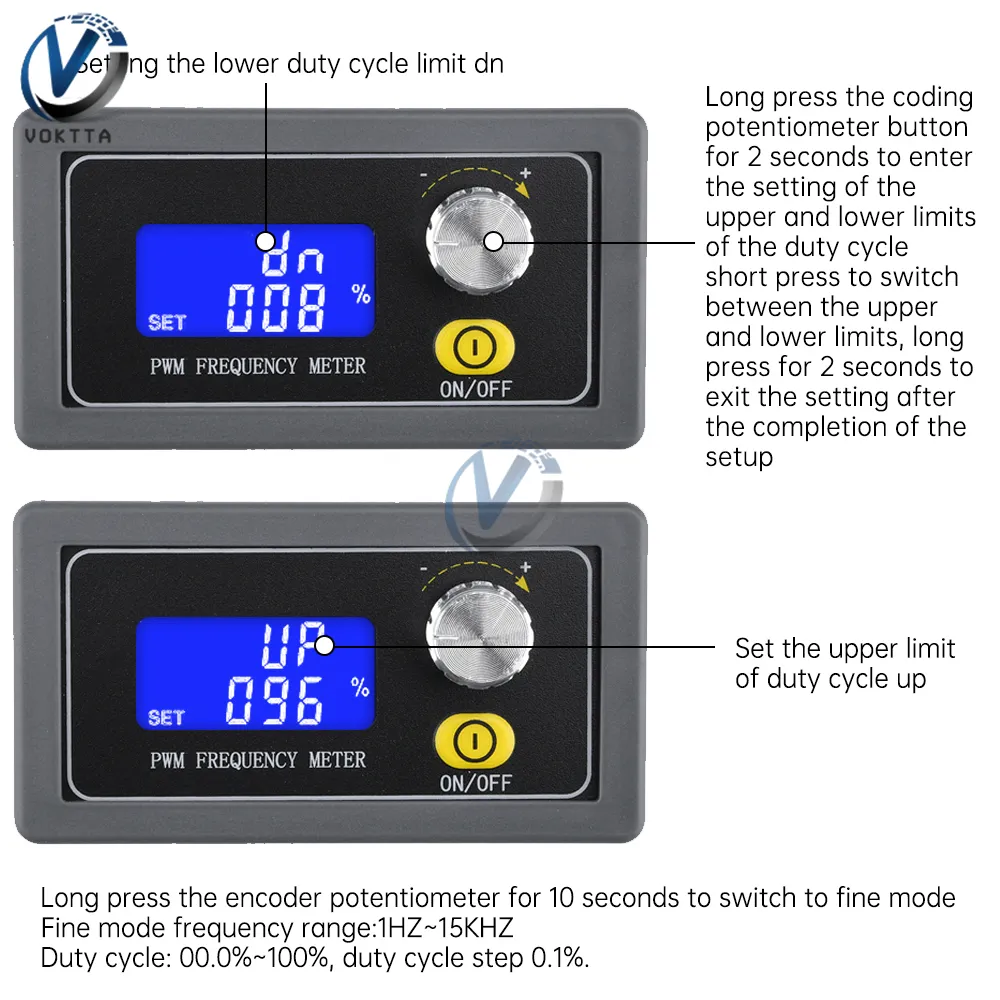 PWM Pulse Frequency Signal Generator - LED Display, Adjustable Frequency &  Duty Cycle, Module SquareRectangular Wave Generator