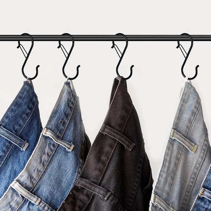 Hanging Jeans On S Hooks Heavy-Duty Safety Buckle S Hooks For - Main Image