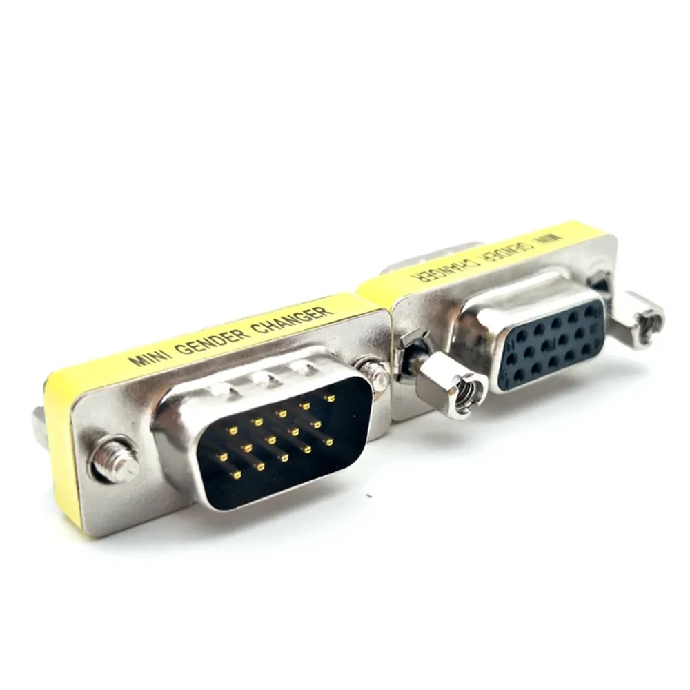 DB15 VGA Male to Female Converter Adapter for Monitors, Projectors, VGA ...