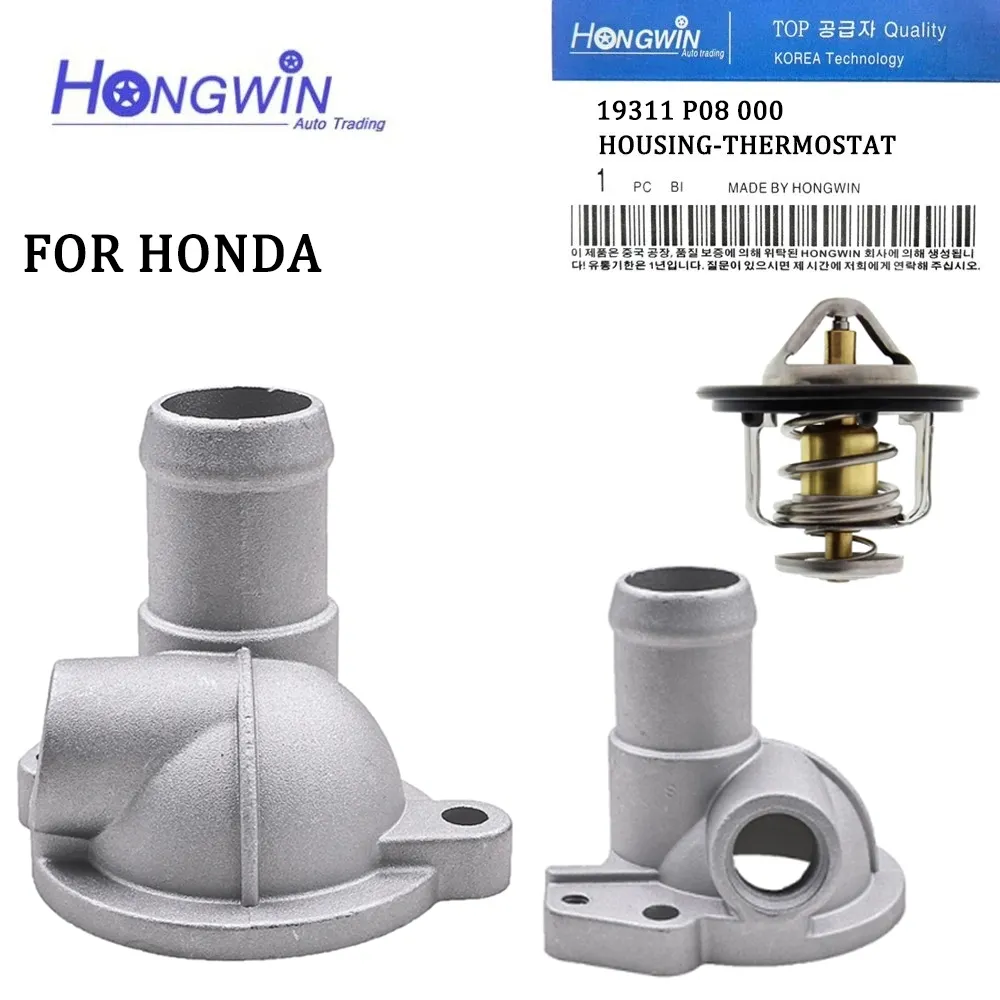Thermostat Water Outlet Housing For Honda Civic CR X From