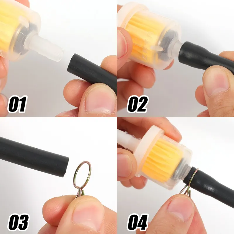 CBR1000F Gold Wing Filter 2 Pcs Inline Fuel Filter For Honda Motorcycles - Replacement For CBR1000F, Gold Wing, Shadow Models Honda Motorcycle Fuel Filter