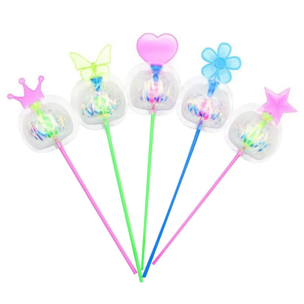 Magic Twirler Baguette à Bulles LED Arc-en-Ciel – Rotation Lumineuse – ABS – Cadeau Anniversaire Enfants – Jeux Extérieur