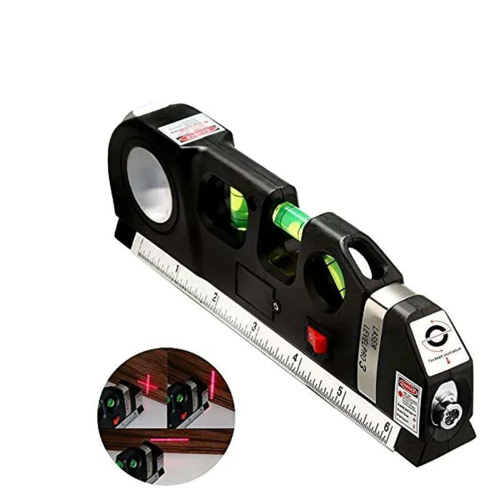 Laser Level And Ruler Laser Ruler LaserLV03 Multifunctional Laser Level and Spirit Level with ...