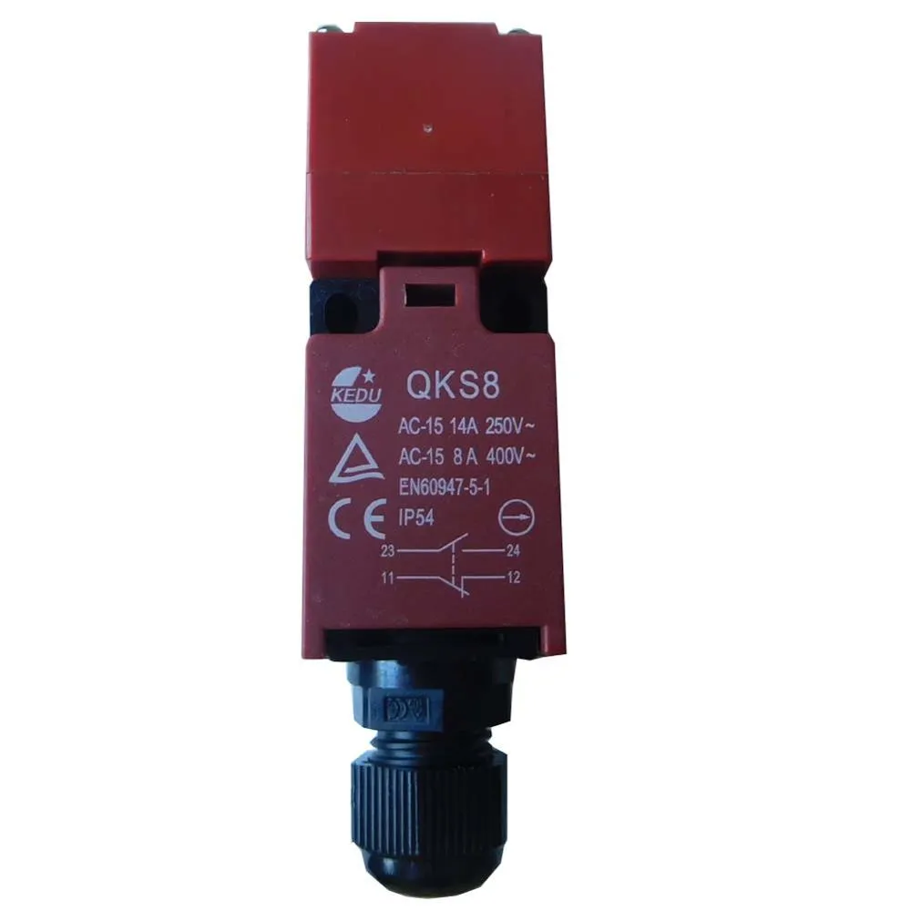 KEDU QKS8 IP54 Travel Limit Safety Interlock Switch, 2NO+1NC