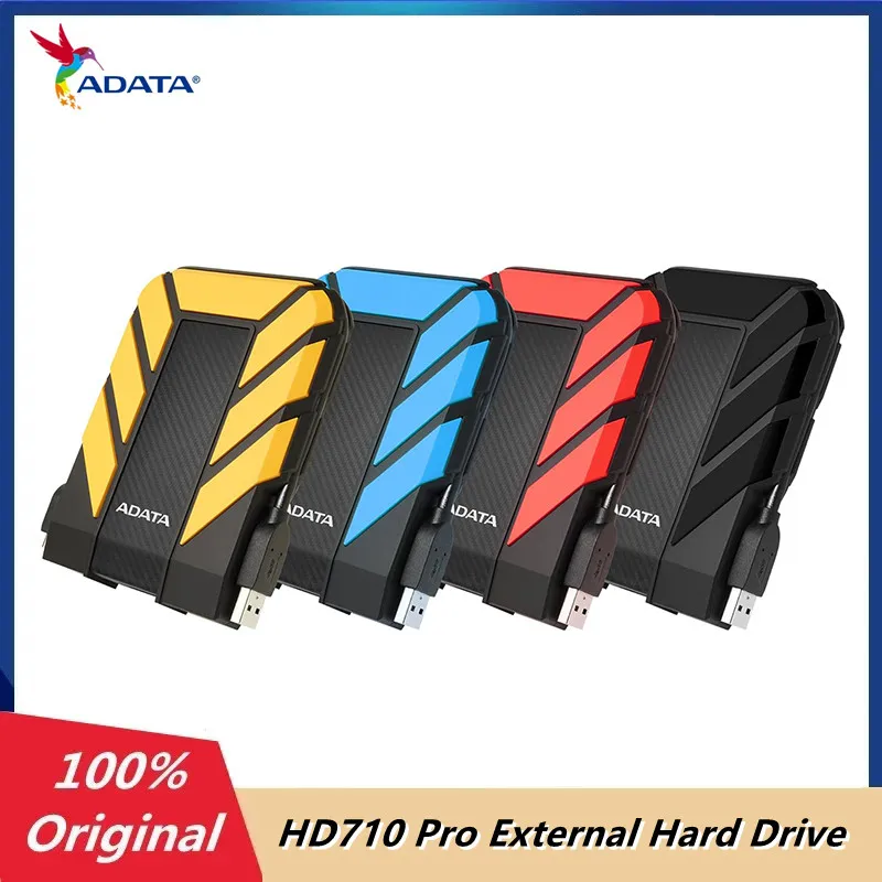 ADATA HD710 Pro 1TB 2TB 4TB 5TB Portable Hard Disk USB 3.2 Gen1 External Encrypted HDD Waterproof/Shockproof/Dustproof HDD