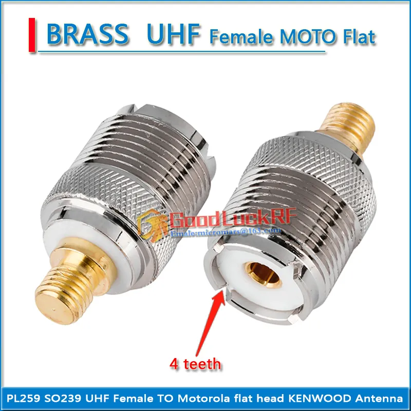 Mini UHF Male Plug (Mini PL259) To SO239 Female Adapter, Gold-Plated RF Barrel Connector For Universal Use - View #4