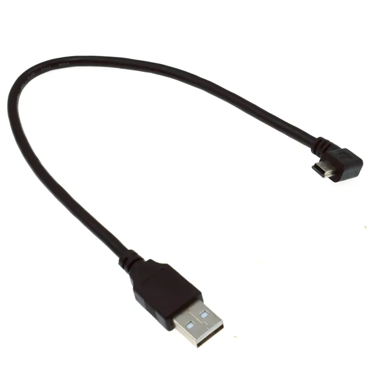 Short 90-Degree Elbow USB A / USB C To Type-C Fast Charging Data Cable – 0.25M / 0.5M, 3A