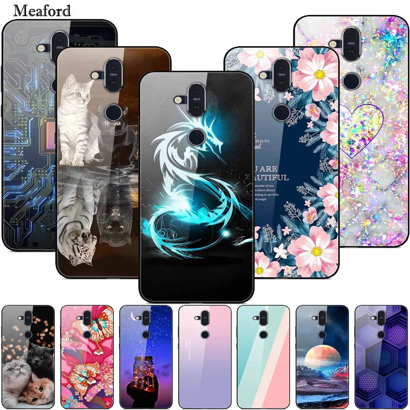 Ultra-Clear Hard Tempered Glass Phone Case for Nokia Shockproof  Protective Cover - Main Image