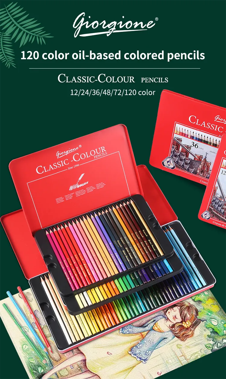 DHgate.com:Giorgione Premium Colored Pencils Set - 12/24/36