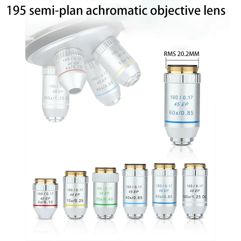 Semi-Apochromatisches Plan Fluor Infinity Mikroskop Objektiv Objektiv F