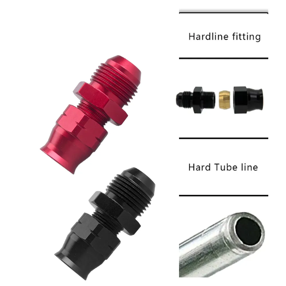 Adaptateur Raccord Carburant AN10 Femelle Vers AN8 Mâle – Aluminium Anodisé, Pour Lignes Durites
