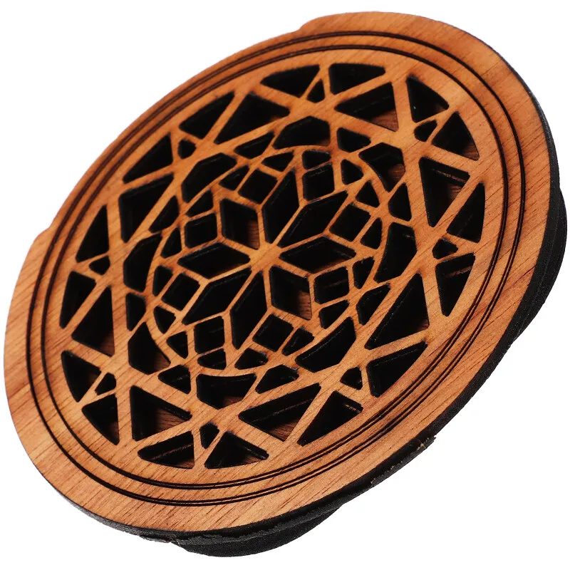 Couvercle de trou de son en bois pour guitare multi-type, bloc de support de trou de son, tampon de rétroaction en bois pour guitares folk acoustiques EQ  18