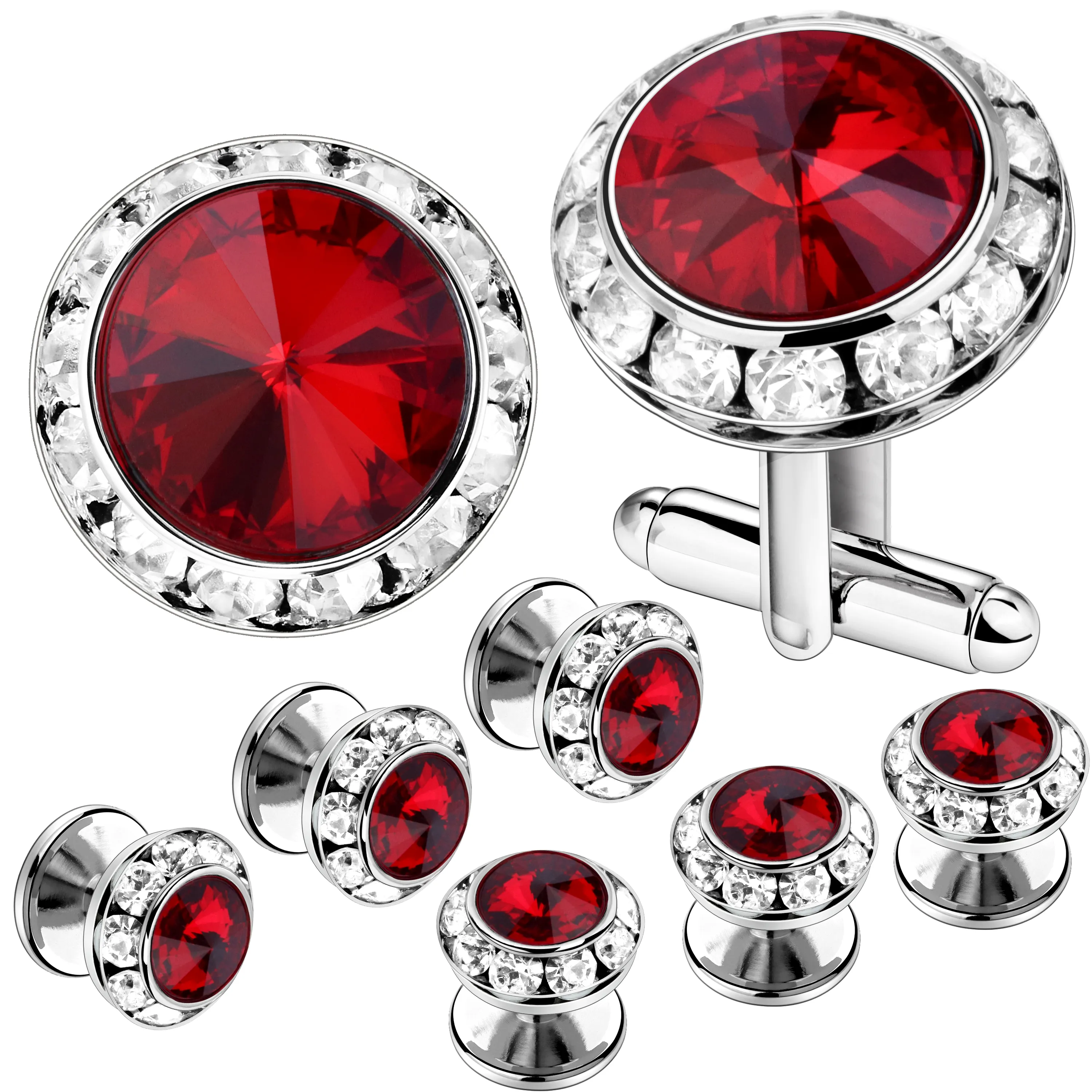 DHgate.com:HAWSON Crystal Cufflinks and Studs Set - Premium