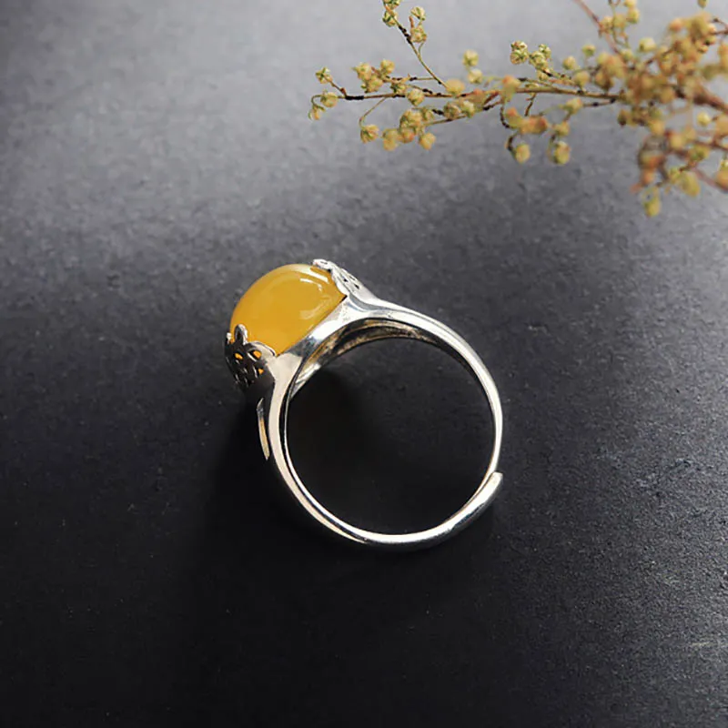 Cellacity Thai-Anillo De Plata 925 Para Mujer, Joyería Fina Con Piedras Preciosas Piedra Lunar Ovalada Accesorio Vintage Para Mujer Regalo Size5 11 De Fiesta 4000348847269