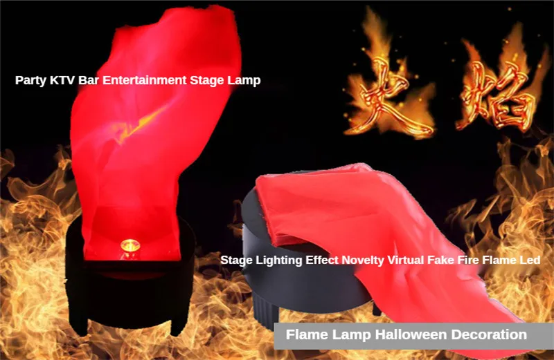 2 Lampes Torche LED Effet Flamme – Déco Halloween, Noël, Bar – 3W