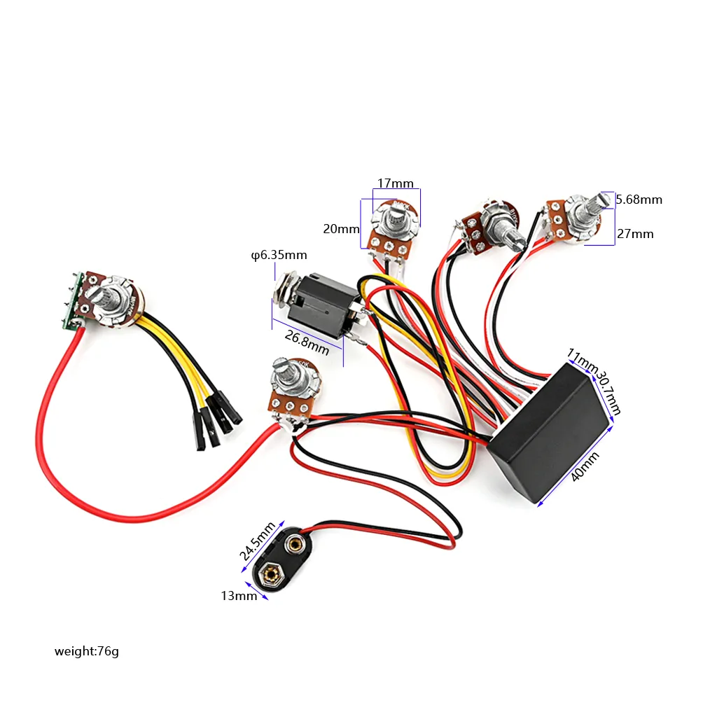 ベース OK CUSTOM DESIGN 3BAND ACTIVE PREAMP 3Band Active Bass Preamp