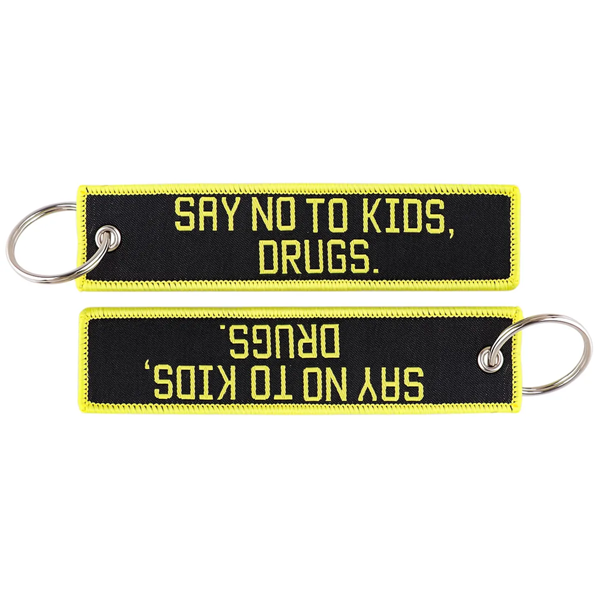 Cool Anime Embroidered Keychains For Women Positive Quotes Cartoon Key Tags  Japanese Style Fashion Jewelry Accessories Gifts From Babytopwholesaler1,  $0.81 | DHgate.Com, image size:1200x1200