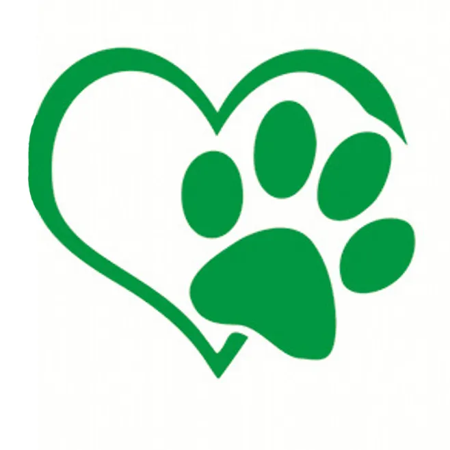 PantherPixel Cat & Dog Paws Animals Sticker – Glossy Finish, Customizable, For Car Window Or Body