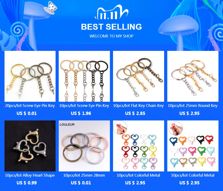 Flat Key Chain Key Rings 1 Inch Stainless Steel Split Rings for Jewelry ...