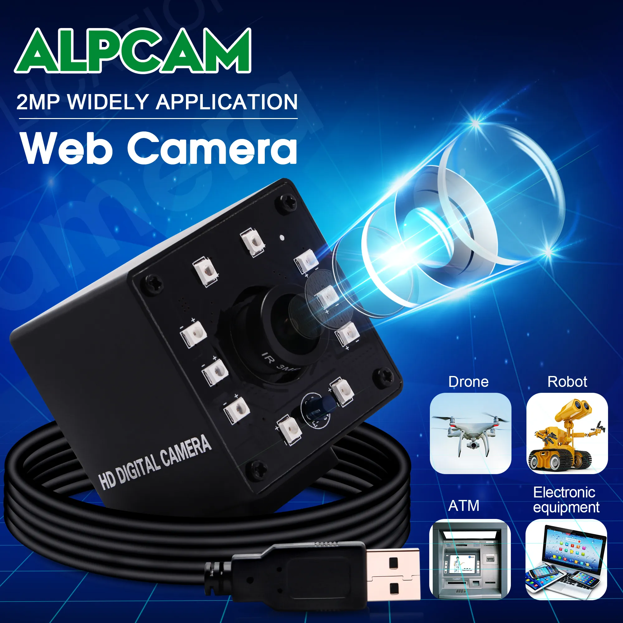 Vision Usb Camera Module Webcam With Ir Night Vision ELP 1080P IR