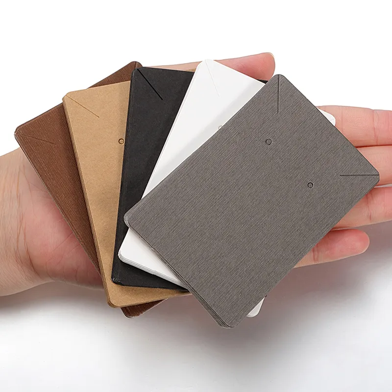 100 PCS Self Adhesive Bracelet Display Cards, Necklace Display Card Keychain Displays Card Paper Handmade Jewelry Cards Blank Bracelets Packaging For
