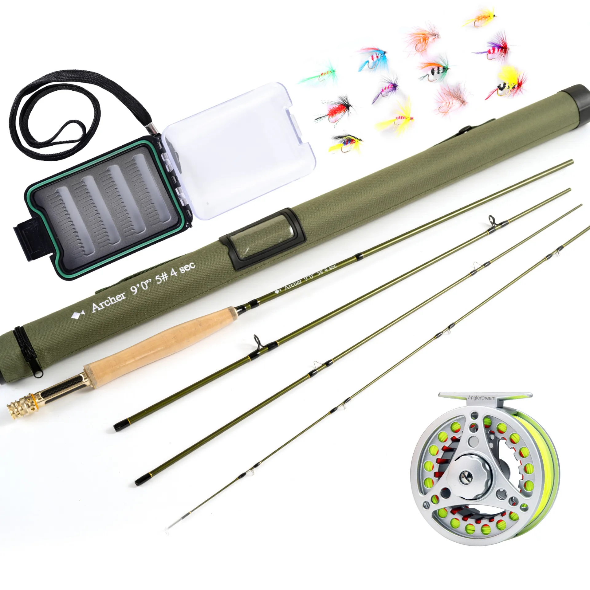 Fly Fishing Rod 9FT Combo with Fly Fishing Reel Set 3/4 5/6 7/8WT Larger  Arbor and Fly Fishing Flies from Dhgate Rod Reel Combo - price 197.34