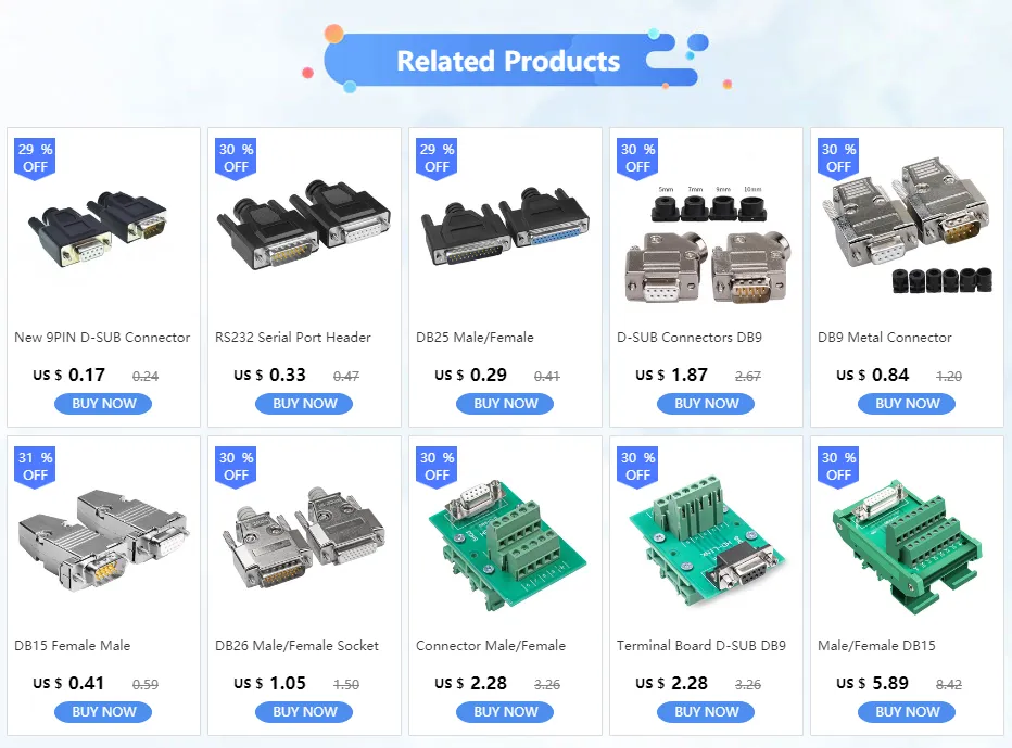 DB9 Metal connector bnc Series for Female/Male D-Sub Plug DB9 Metal connector bnc Series for Female/Male D-Sub Plug