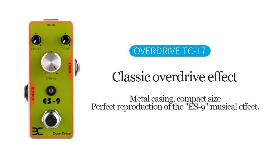 Eno Music ES-9 Over Drive エフェクター ENO ES-9 Electric Guitar Overdrive Effect Pedal - Vintage