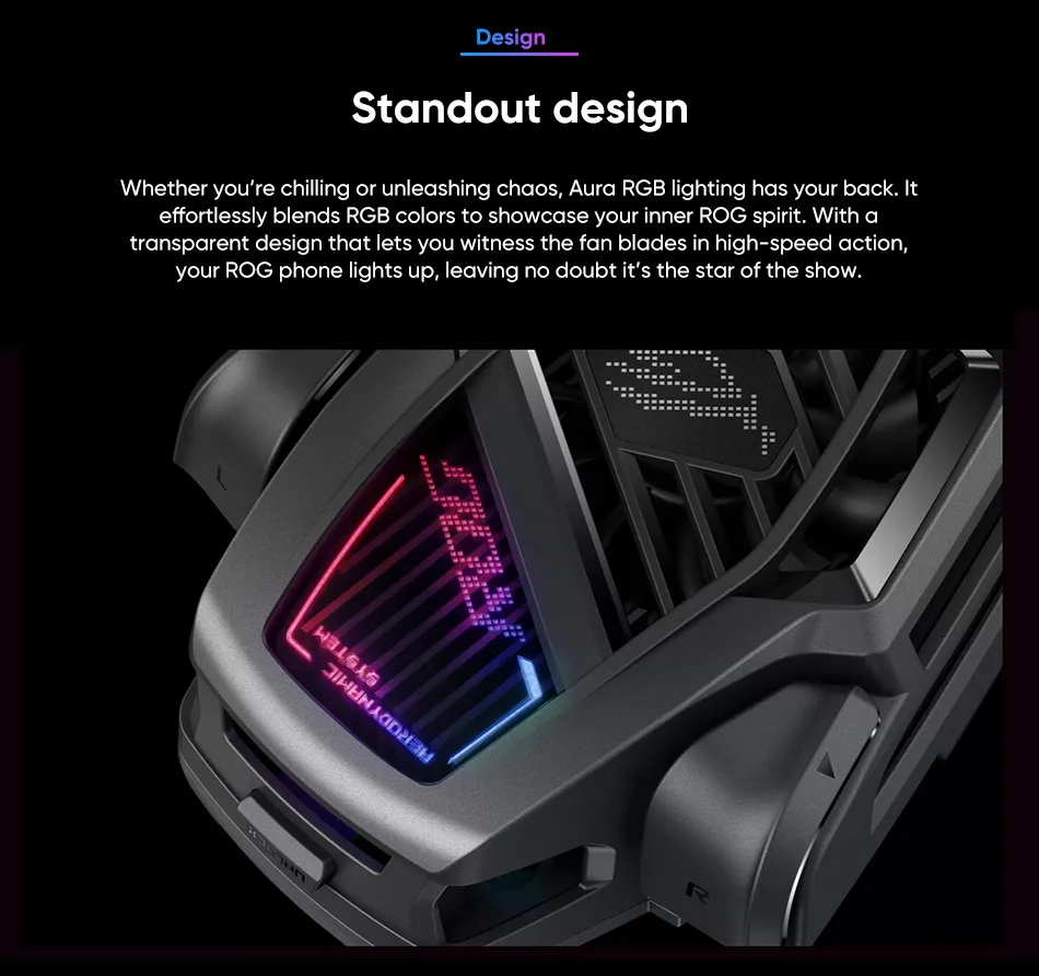 Original ASUS AeroActive Cooler X with USB-C Charging and Fan