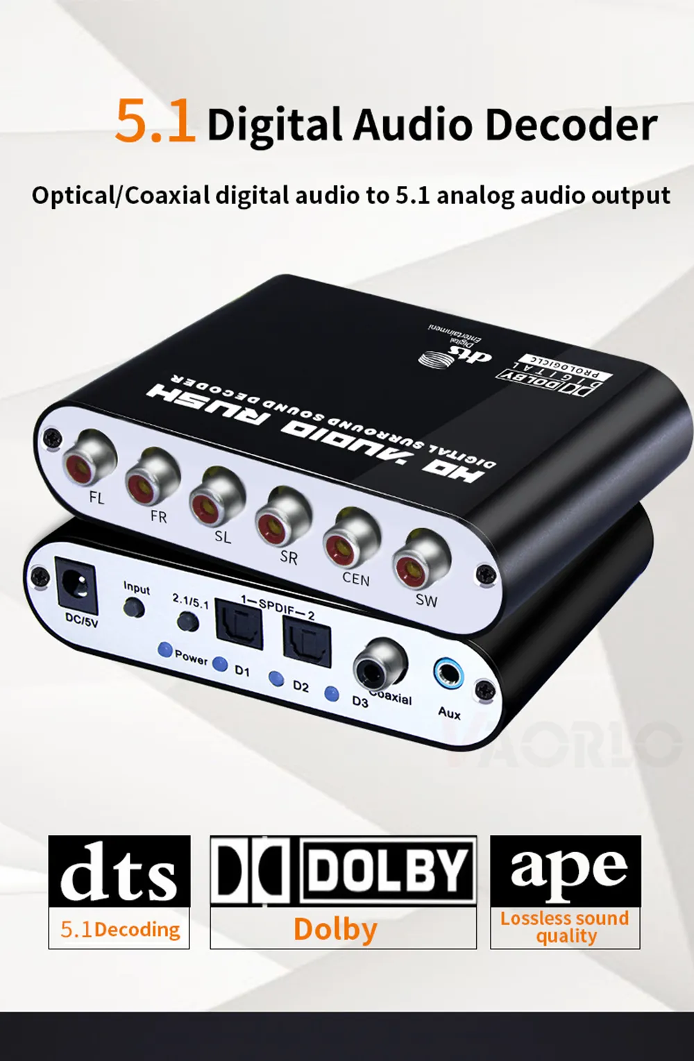 Dolby Digital DTS HD オーディオ グッズセット DISOUR Dolby DTS/Ac-3 Digital 5.1 audio morse decoder
