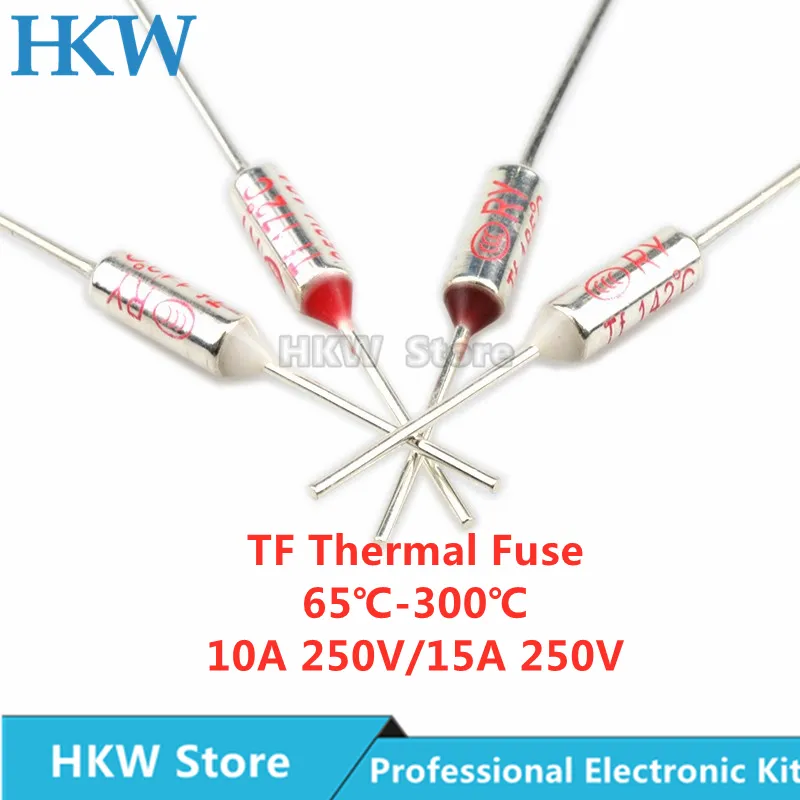 TF Thermal Fuse RY 10A 15A 250V Temperature Control