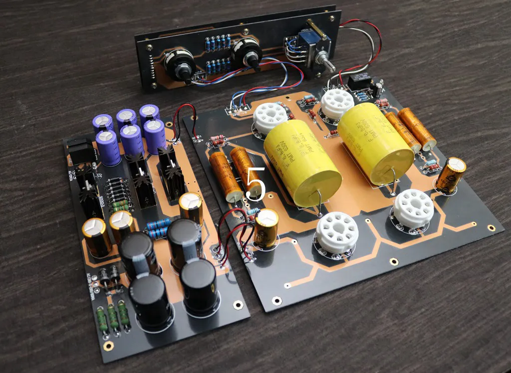 Kit Preamplificatore Valvolare 6J1 Con Scheda E Trasformatore AC12V 0.8A - Amplificatore Per Cuffie Fai Da Te, Suono Caldo