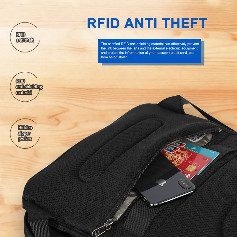 Womens Laptop Backpack Travel Work Bag RFID Anti Theft School Bookbag laptop backpack women anti theft 15 6 inch college school - Temu main image 3