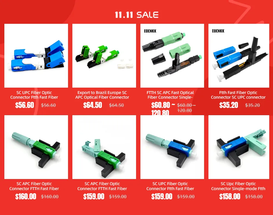 SC Fiber Optic Connectors Single Mode Green For... From Ddmyaug, $110. ...