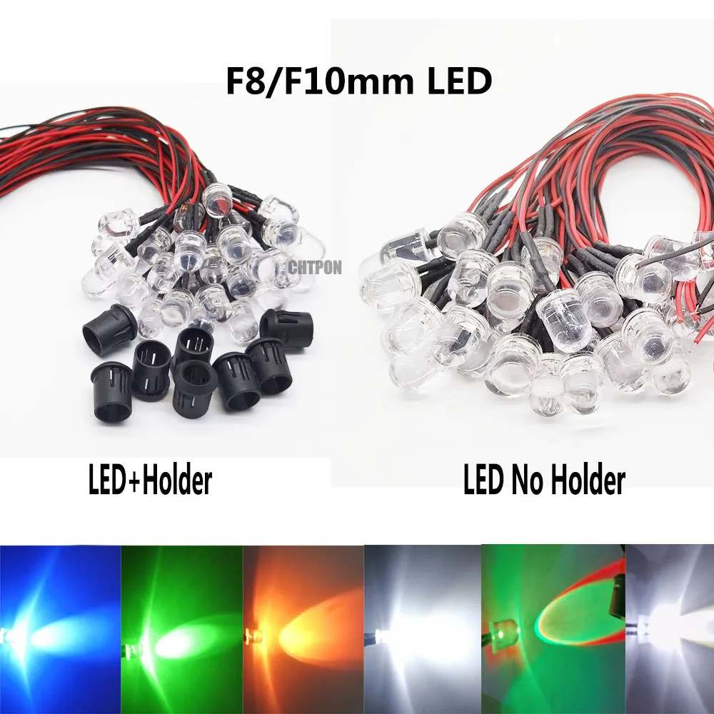 Fast Leds 10mm LED Round Pre Wired Emitting Diode Assortment... From Ddmyaug, $14 ...
