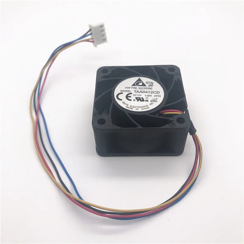 Delta TAA0412CD 40mm 4020 DC 12v 0.6A 4cm Server Inverter Computer CPU Axial Blower Cooling Fans 4PIN