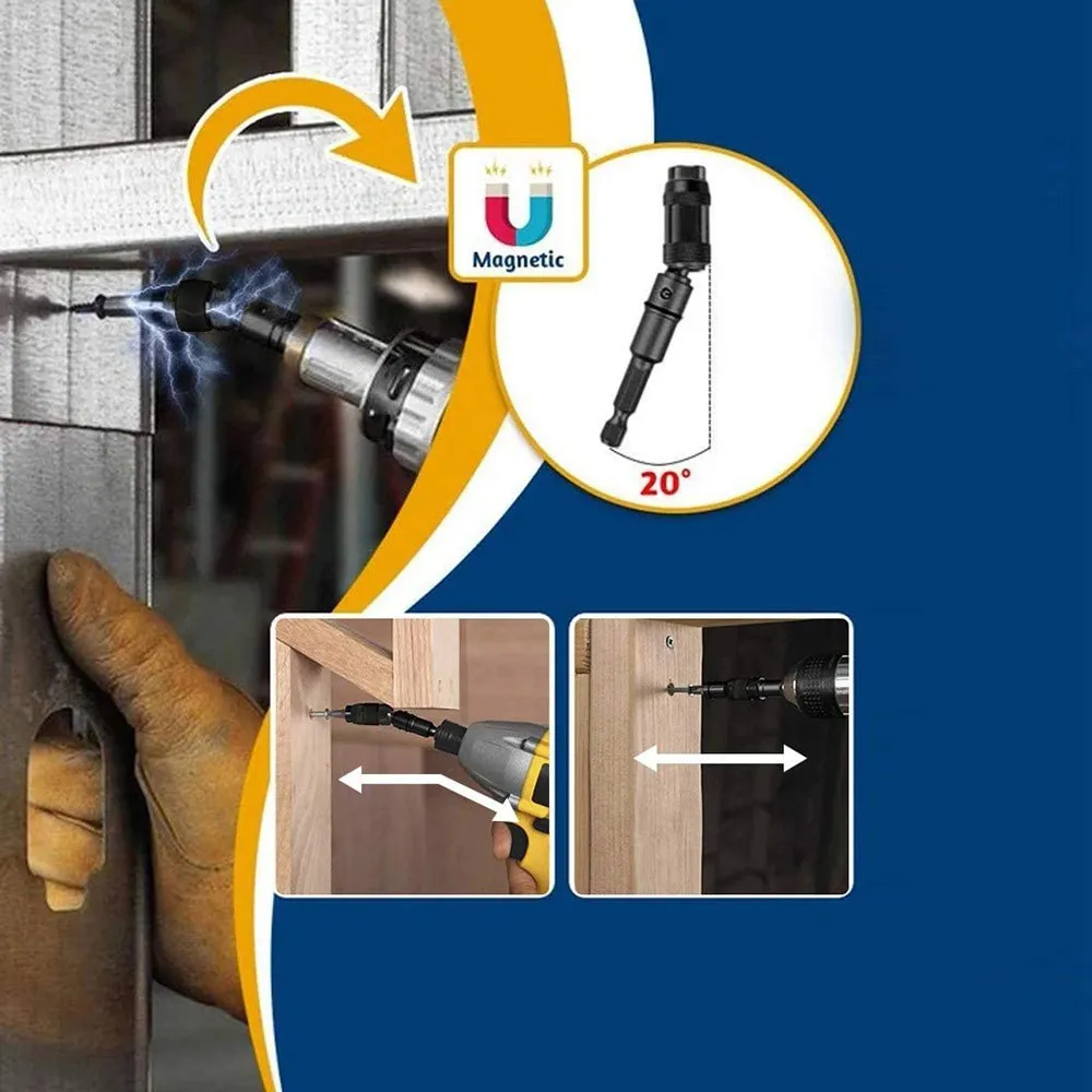 Magnetic Hex Shank Screw Drill Tip Quick Change Locking Bit Holder for ...