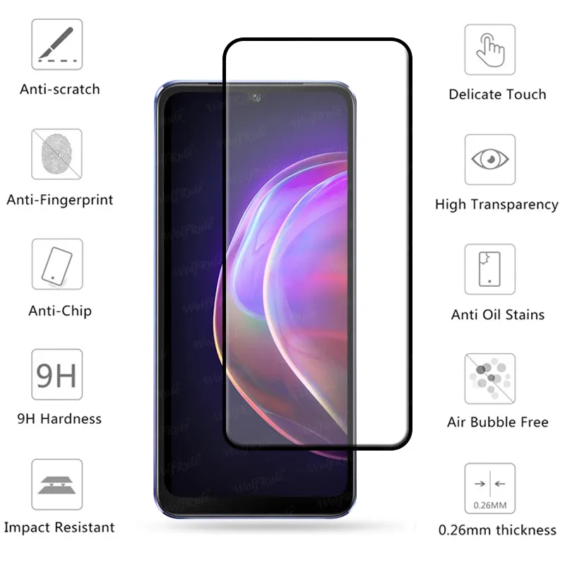 For T-Mobile Wiko Voix Full Coverage Tempered Glass Screen