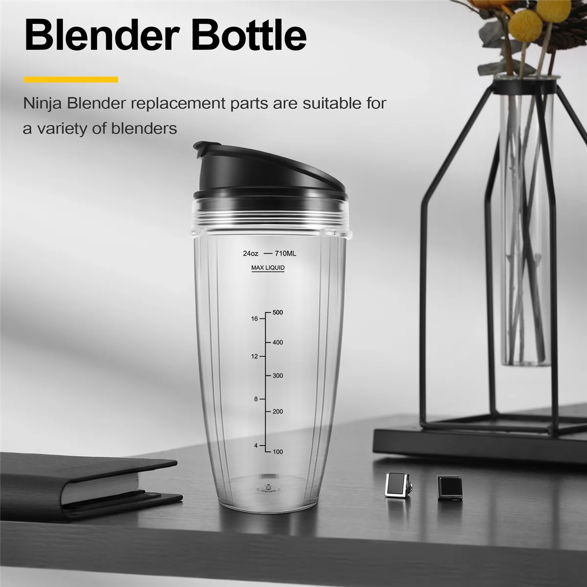 Gobelets De Rechange 24 Oz Pour Mixeur - Compatibles Avec Nombreux Modèles (BL480, BL487, BL642, NN100...)