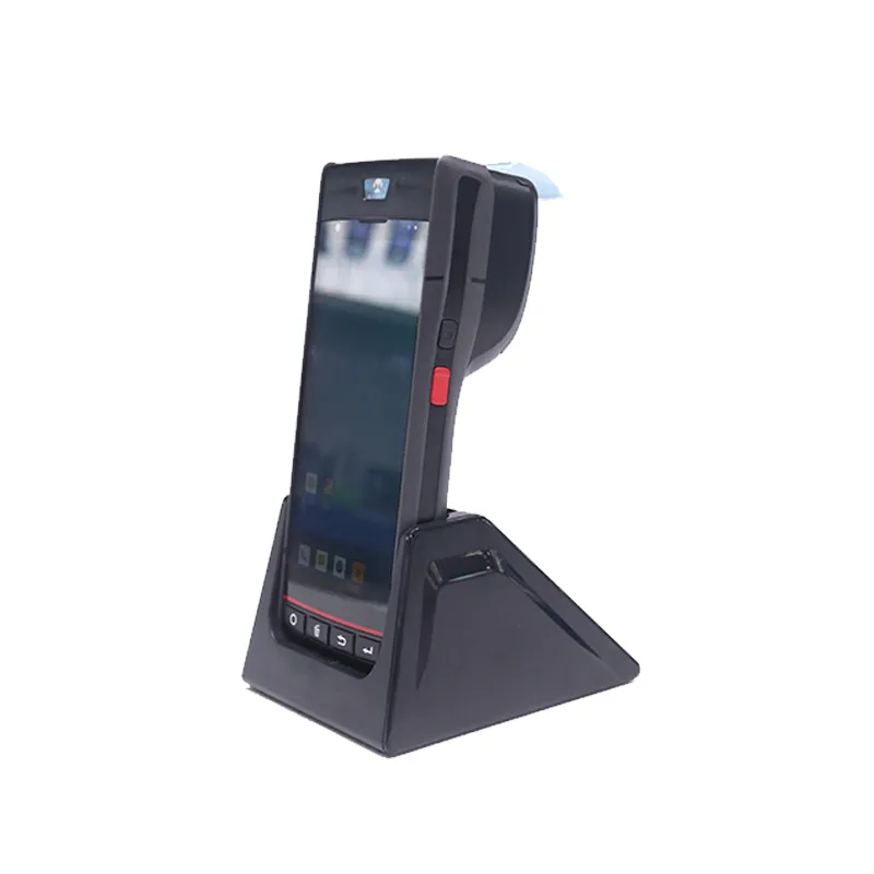 Pos Terminal Sticker Mobile Smart Handheld POS Terminal with Built-in Label Sticker and ...