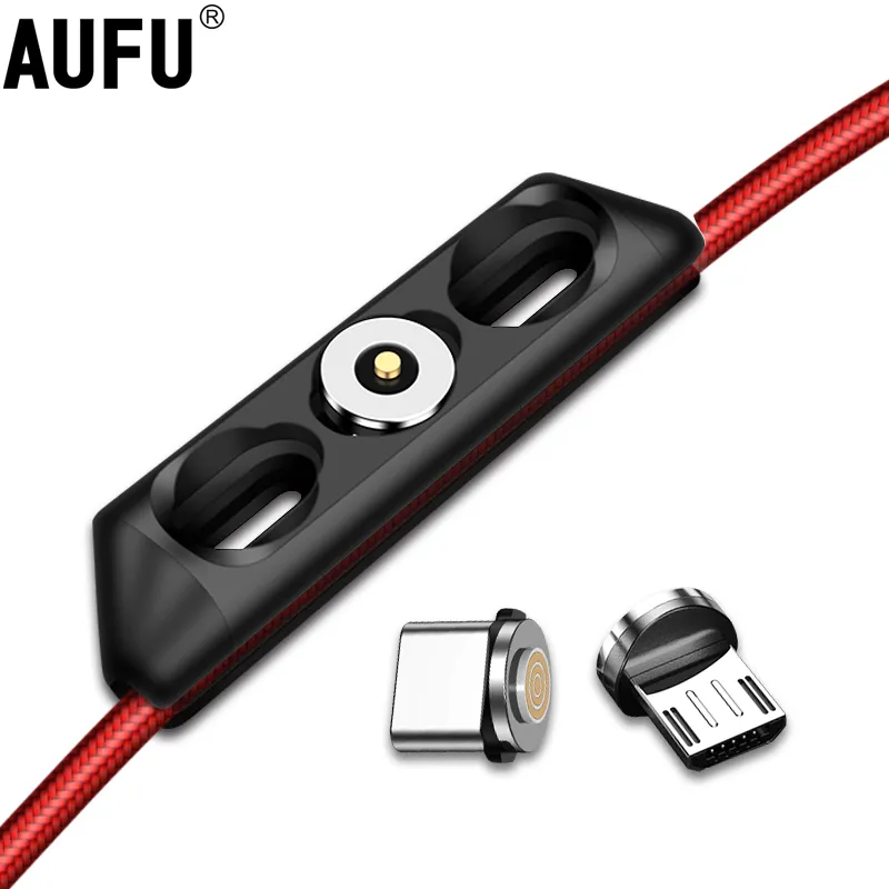 AUFU Portable Magnetic Cable Plug Case with Micro USB...