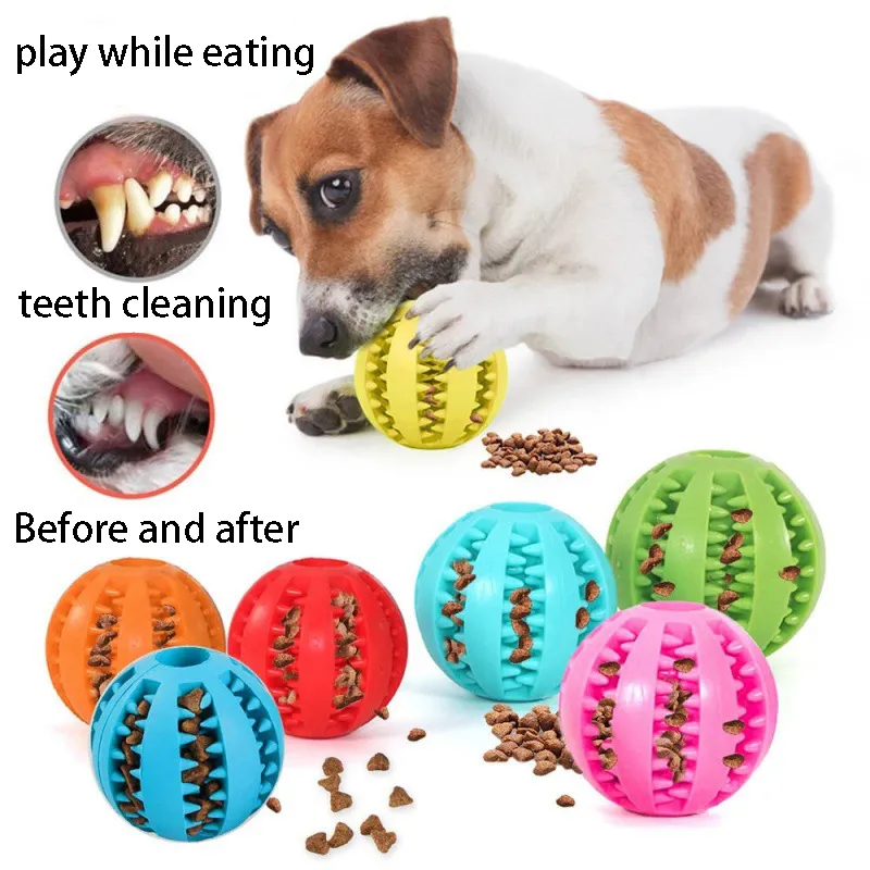 Wanheart Leckerli-Ball Für Hunde – Kauspielzeug Zur Zahnreinigung, IQ-Training, Aus Naturkautschuk, Für Alle Größen