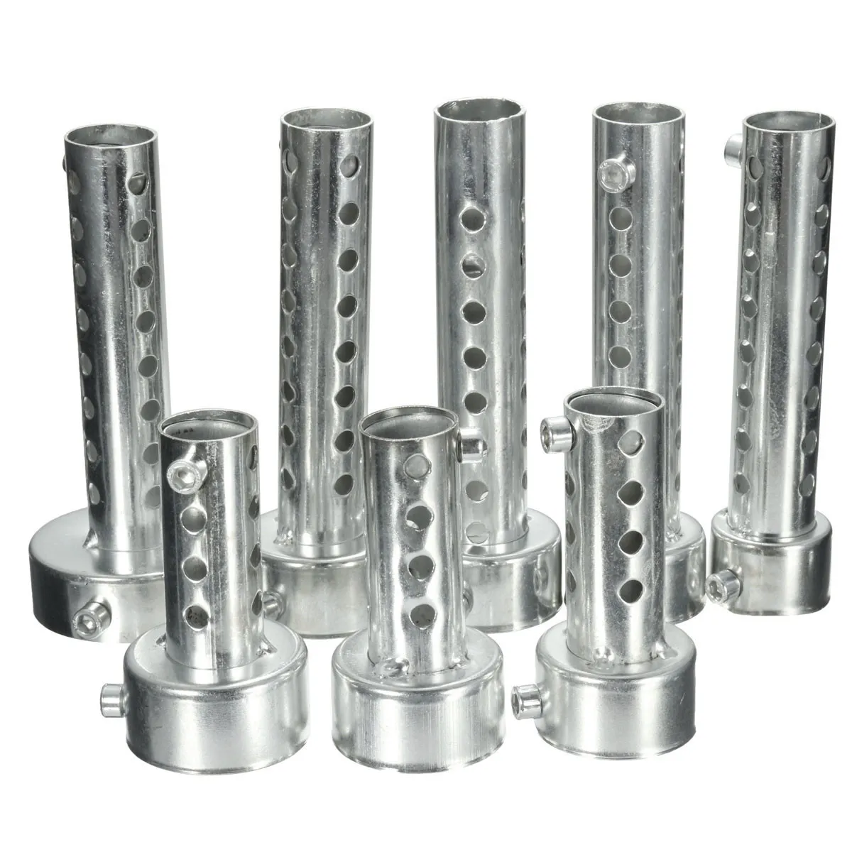42mm Universal Motorcycle Exhaust Silencer – DB Killer Muffler Baffle (Silver, Slip-On)