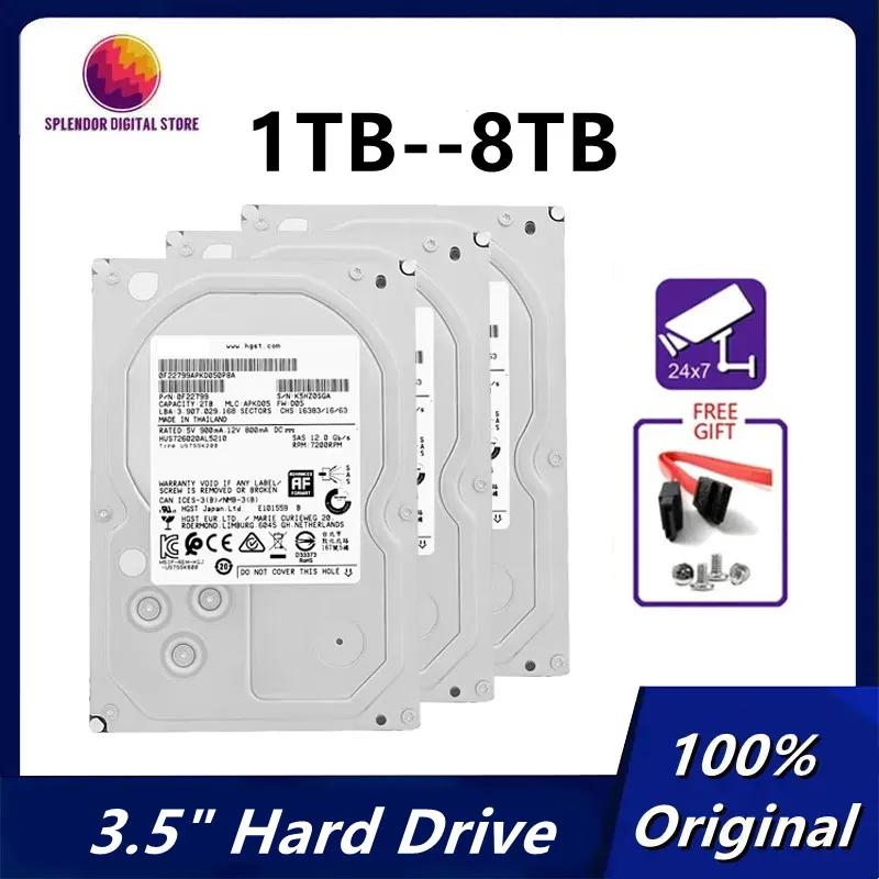 DHgate.com:HGST 8TB 6TB 4TB 2TB 1TB 3.5 Internal Hard Drive 
