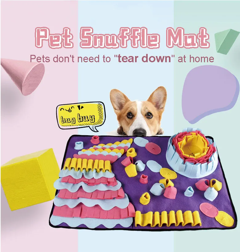 Tapis de fouille TWOPER pour chiens – Distributeur de croquettes interactif, anti-anxiété, lavable en machine